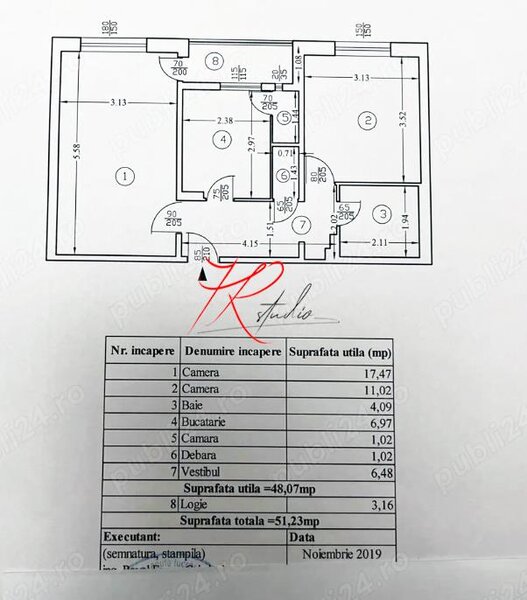 Mosilor, vanzare apartament 3 camere, renovat